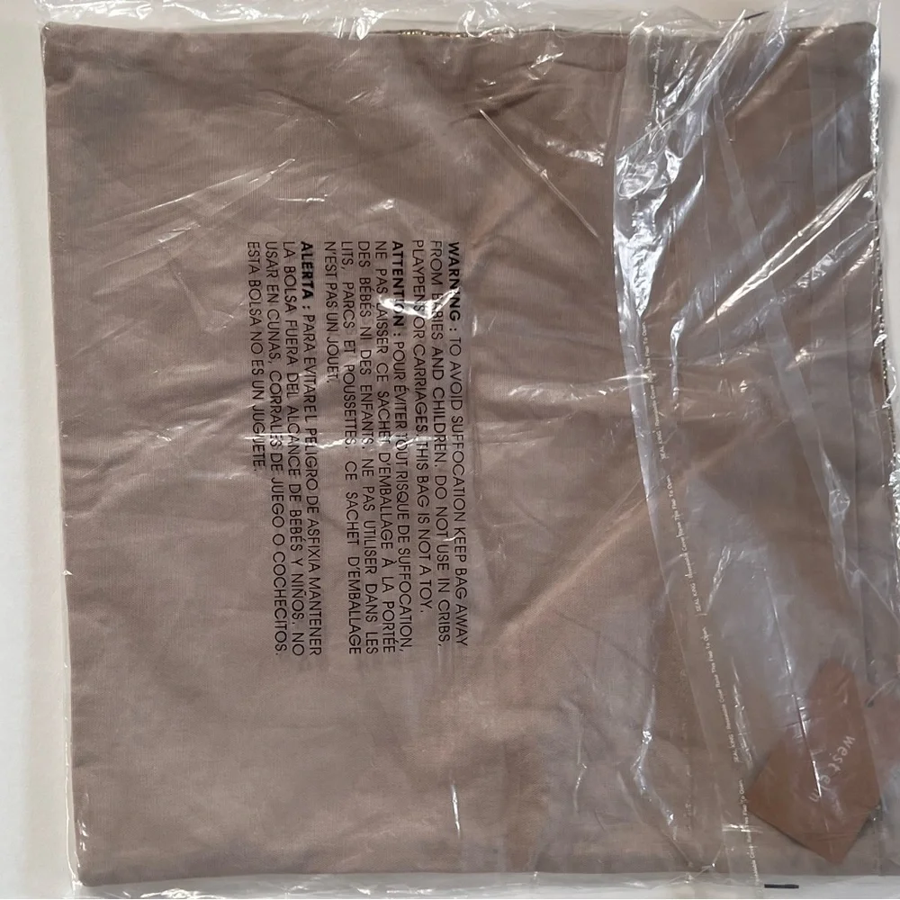 NWT West elm metallic golden woven pillow cover 18”
